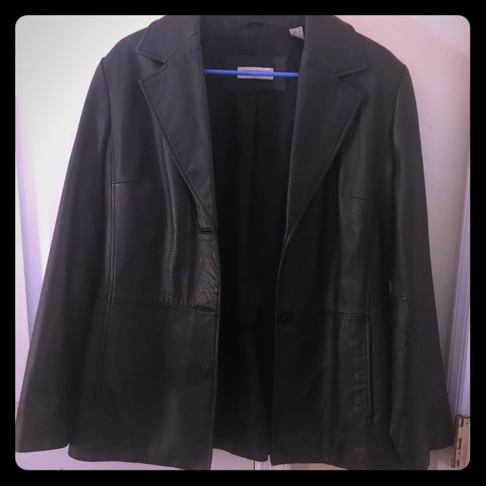 Genuine Real Leather Blazer